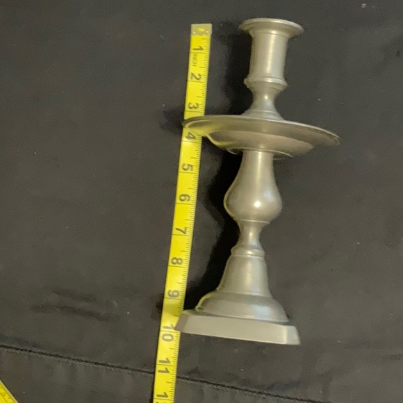 🎉 Vintage Pewter Candlestick 🎉 - Picture 2 of 3